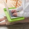 Folding Laptop Table with Non-slip Legs High Stability Strong Load-bearing Portable Collapsible Bed Table with Cup