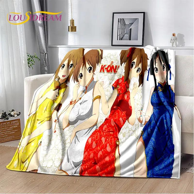 K-ON Cartoon Cute Lolita Kawaii Girls Мягкое плюшевое одеяло, фланелевое одеяло, плед для гостиной, спальни, кровати, дивана, пикника