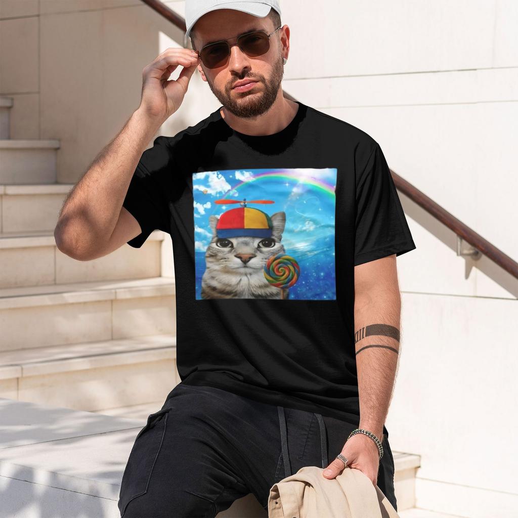 Happy Eamcore Tshirt Funny Rot Tee Silly Kitten Humor Tshirt Casual Short Sve Round Ne S 2026 New Model Shortsleeve Crewneck T