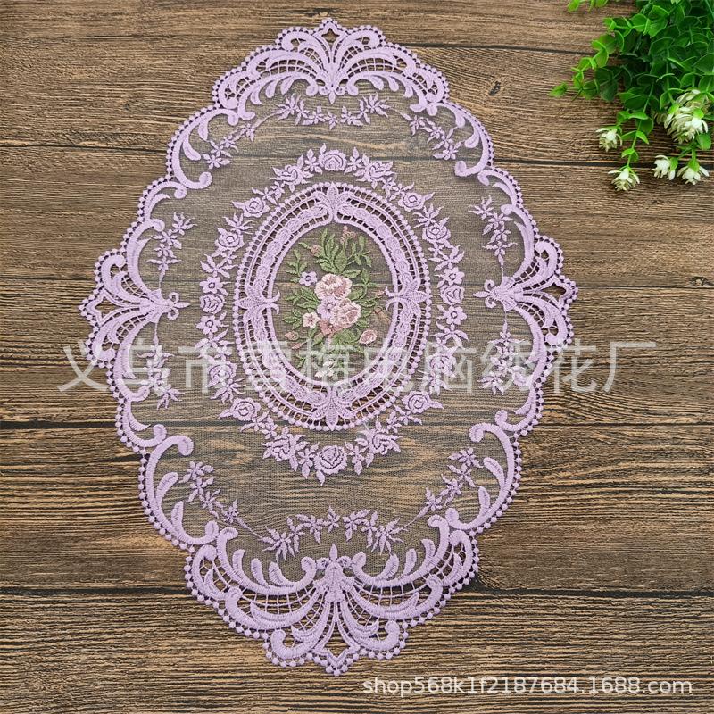 Подставка для столовых приборов в скандинавском стиле, вышитая скатерть, декоративный коврик для стола, украшение для дома, обеденный стол, ретро-кружевной коврик для журнального столика