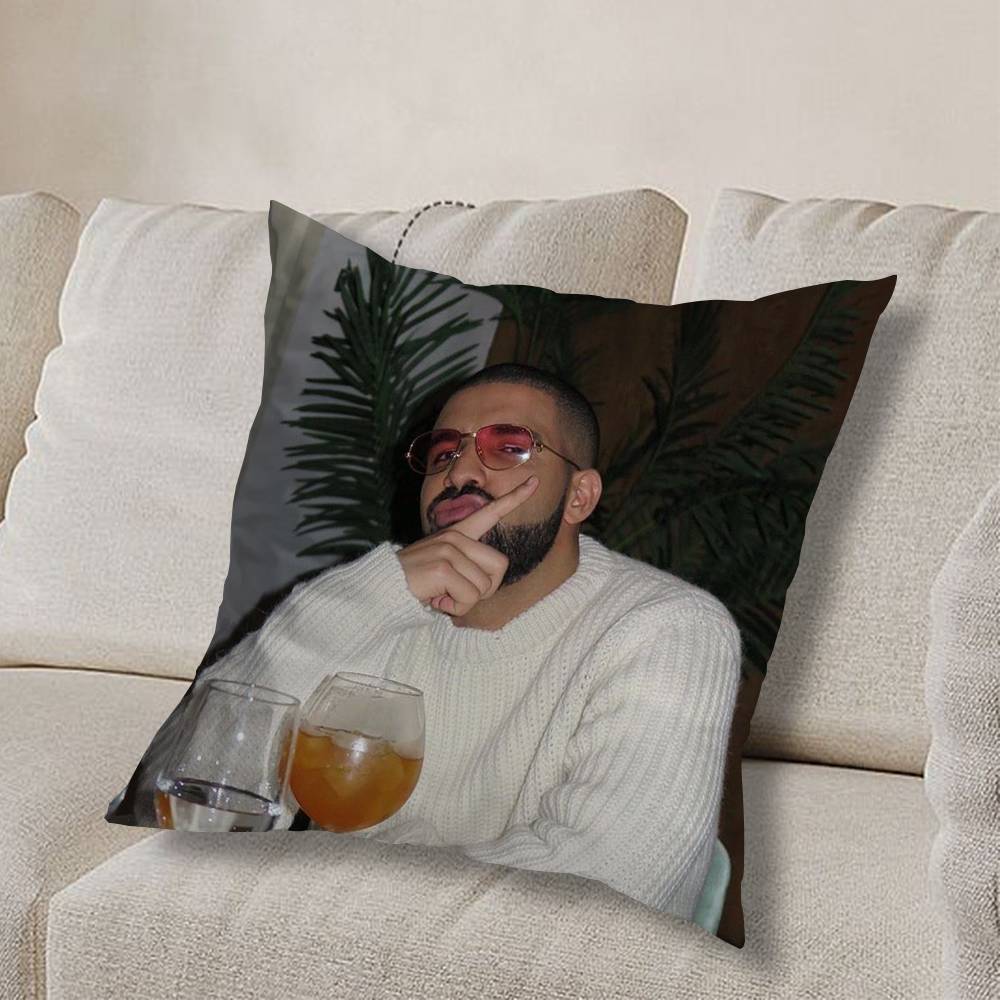 Крутая наволочка для подушки D-Drake OvO Rap, квадратная, двусторонняя печать, короткий плюш, чехол для диванной подушки, спальня, прикроватная подушка