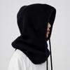 Hooded Balaclava Hat Drawstring Dual-Purpose Pullover Cap Korean Style Men Bonnets  Winter Outdoor