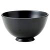 TAMAKI Lightweight Black Matte Rice Bowl, 11.3cm Diameter X 6.3cm Height, Porcelain, Dishwasher and Microwave Safe, Made In Japan, T-877302