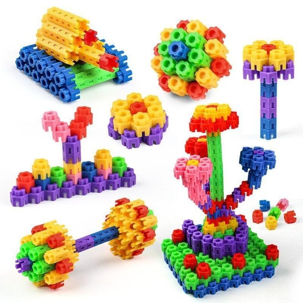 Colorful Hexagonal Building Blocks Large Particle Building Blocks Parent-child Interactive