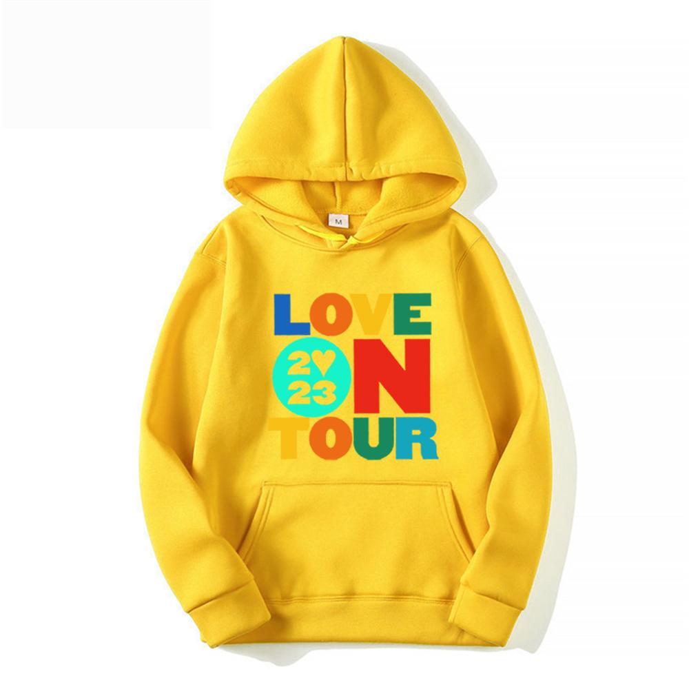 Толстовка Love on Tour 2023 Модные толстовки Толстовка HS Bible Толстовка с капюшоном Love on Tour Aesthetic HS Concert Повседневная толстовка