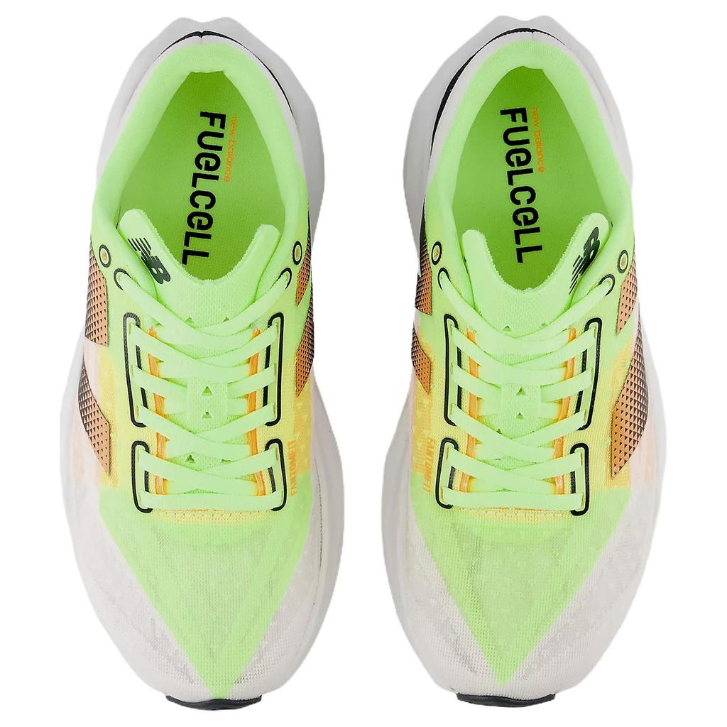 New Balance FuelCell Rebel V4 White Bleached Lime Glo Men Sneakers Bleached-Lime-Glow Hot-Mango MFCXLL4