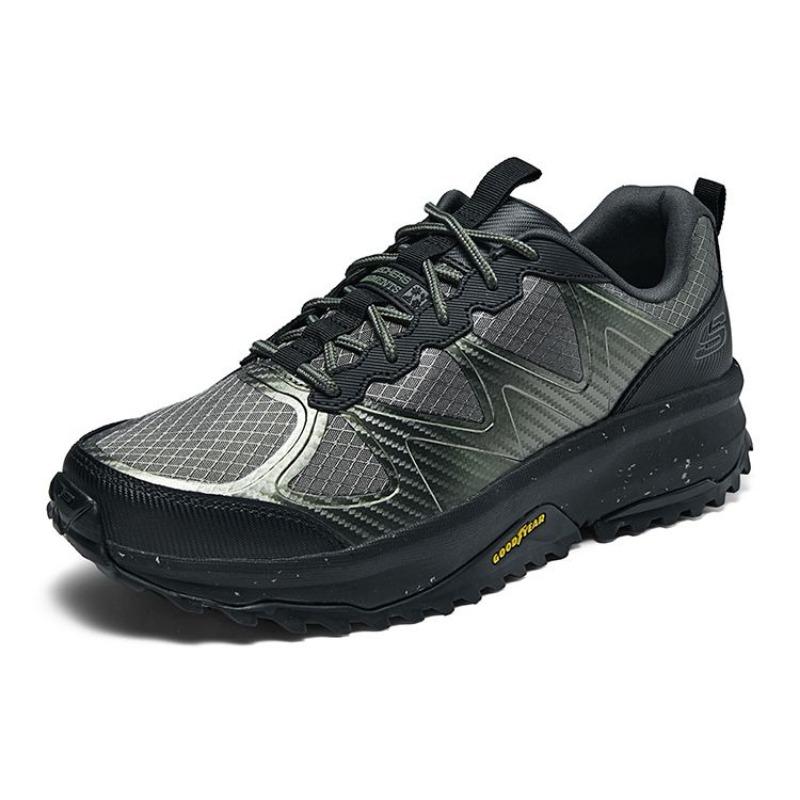 Skechers Men Versatile Low Top Outdoor Functional Shoes Olive Black 237221C-OLBK