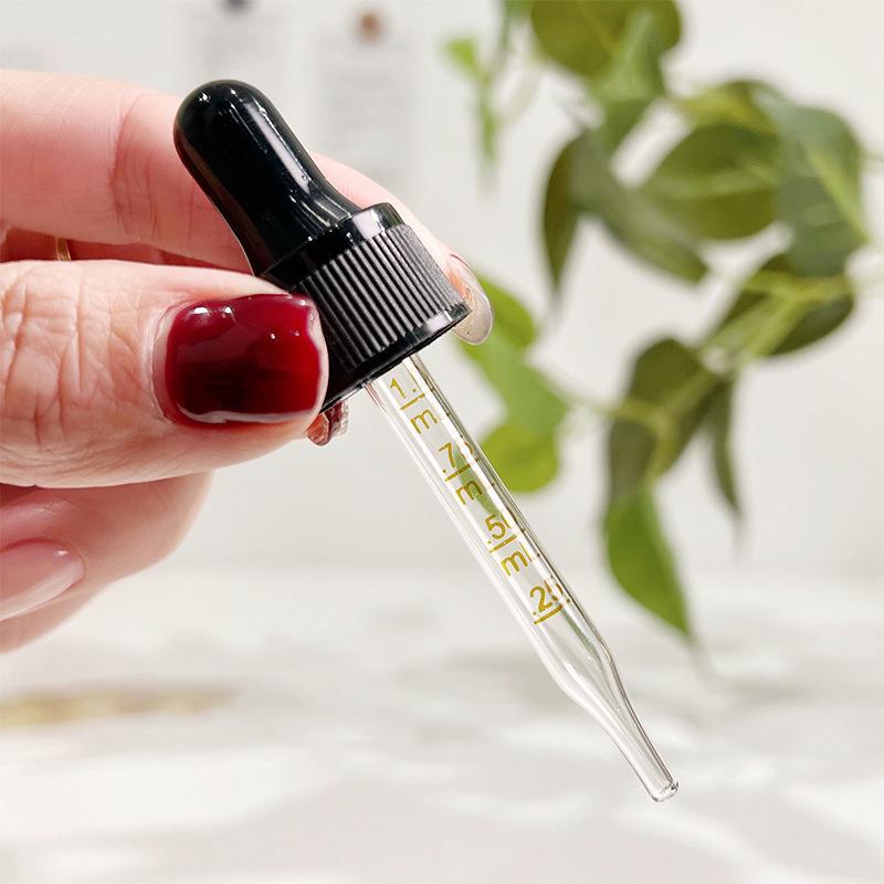 Многоразовые стеклянные флаконы-капельницы со шкалой – для реагентов, глазных капель, ароматерапии и использования в путешествиях