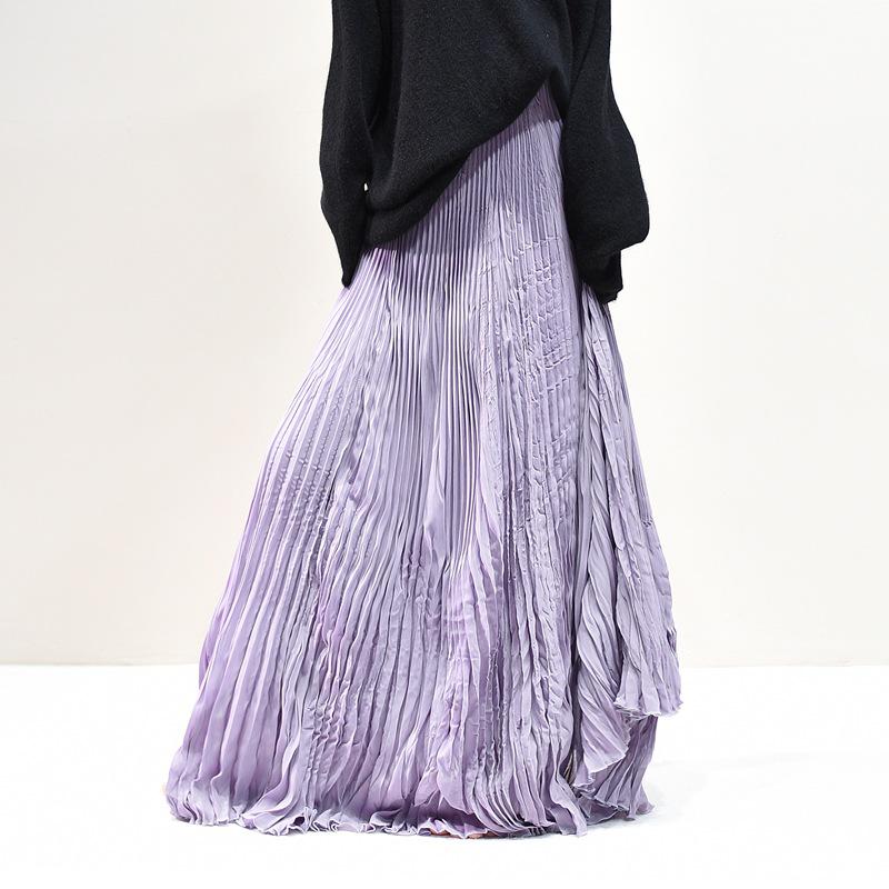 Женская элегантная шифоновая юбка А-силуэта средней длины с подолом шириной 6 метров для Весны/Лета 2025