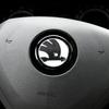 Для SKODA 1 шт. 46 мм Наклейки на эмблему рулевого колеса для интерьера автомобиля Kodiaq Yeti Rapid Spaceback Fabia 1 2 Karoq Octavia A5 RS Superb