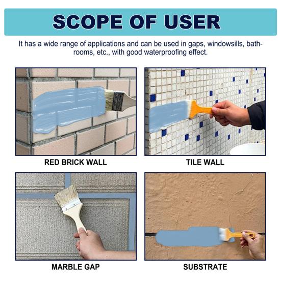300 мл полиуретановое водонепроницаемое покрытие для ремонта крыш и стен, клей, водонепроницаемое средство против протечек, жидкий водонепроницаемый изоляционный герметик для использования внутри и снаружи помещений