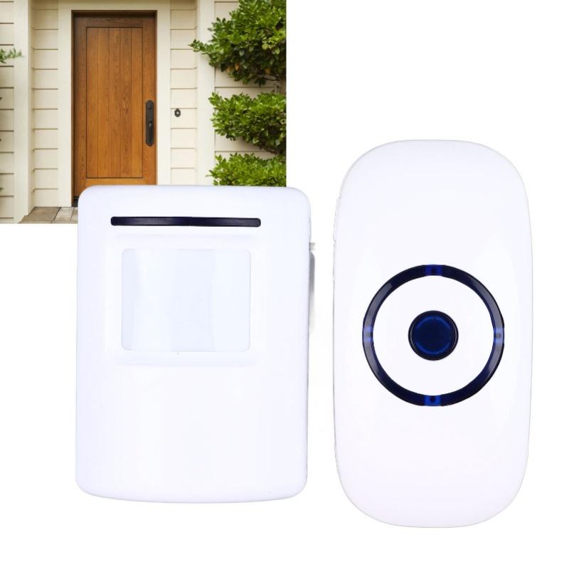 Infrared Sensor Doorbell Wireless Store Entry Doorbell With 36 Ringtones 1 Receiver