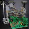 Военный MOC Руины Блокгауз Строительные Блоки Армейское Оружие Крепость Кирпичи Сосна Аксессуары Игрушка Подарок (WW2)