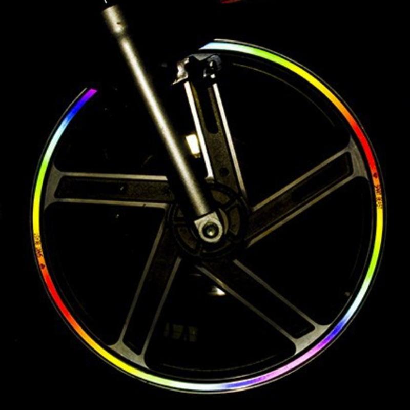 16Pcs Strips Brand New High Quality Waterproof Popular Motorcycle Car Rim Stripe Wheel Decal Tape Sticker Lots Reflective