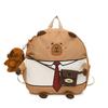 Cute Capybara Cartoon Water Pig Backpack Girl Children Durable Bags Polyester