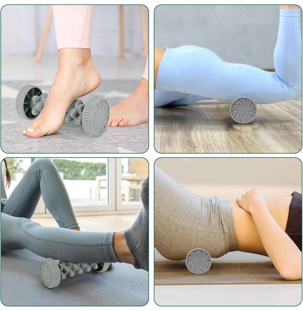 Manual Deep Tissue Foot Roller Massager for Plantar Fasciitis Relief Pain Relief Circulation Reflexology Therapy
