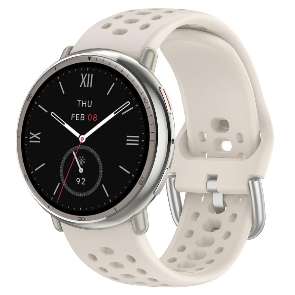 Оригинальный силиконовый ремешок для Amazfit Active 2, спортивный, дышащий, 20 мм, браслет, ремешок для Amazfit GTS 4 3 2 mini