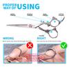 SANGELAR 6 Inch Hair Scissors Set WIth Dragron Silver Professional Hairdressing Tools Hairdressing Salon Tools Hair Grooming Kits