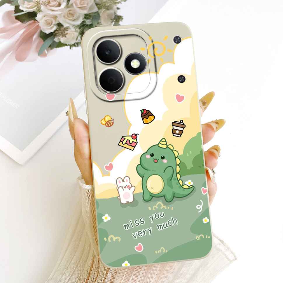 Мультяшный дизайн Кошка Для Realme Note 80 4G RMX5388 Чехол Силиконовая Задняя Крышка Для Realme Note80 4G 6.74" Ударопрочные Чехлы Для Телефона Capa
