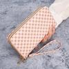 Women's Floral Fabric Wallet & Phone Clutch: Multi-functional Card Holder, Coin Purse, Money Clip with Zipper.