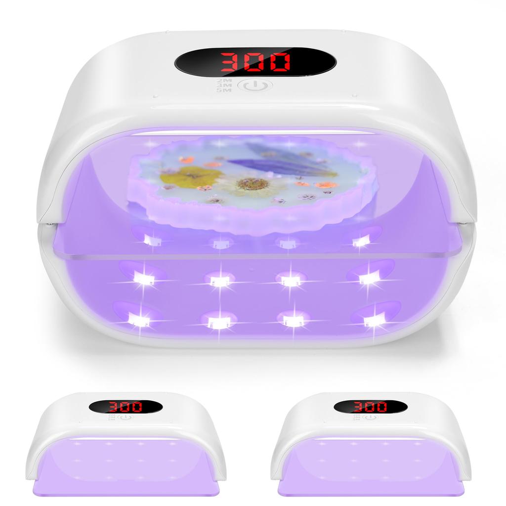 УФ-лампа Winartton для двухсторонней УФ-лампы из смолы, большая УФ-лампа из смолы со светодиодным дисплеем, настройки времени 2, 3, 5 для ювелирных изделий из смолы, поделок, изделий из смолы, (Длинная