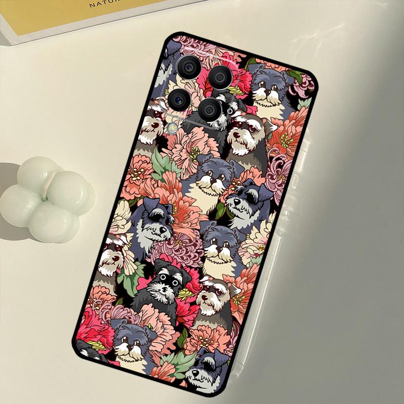Schnauzer Puppy Dog For Samsung Galaxy M33 M13 M14 M12 M32 M52 M31 M55 M15 M11 M21 M35 M53 M34 M54 M06 M16 Case