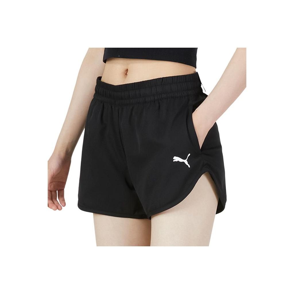 Puma Спортивные шорты прямого покроя с логотипом, женские, черные 671773-01