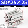 SDA Series Pneumatic Cylinders: Sizes 12 to 100mm, Stroke 35 to 90mm