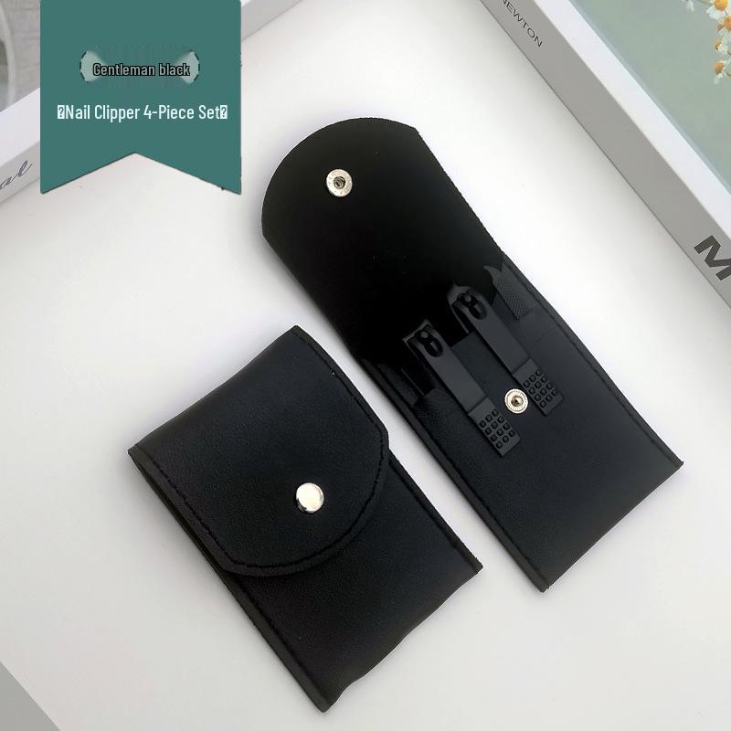 Набор для ухода за ногтями из 18 предметов из черной нержавеющей стали: Кусачки, инструменты для педикюра, пинцеты и средства для удаления черных точек