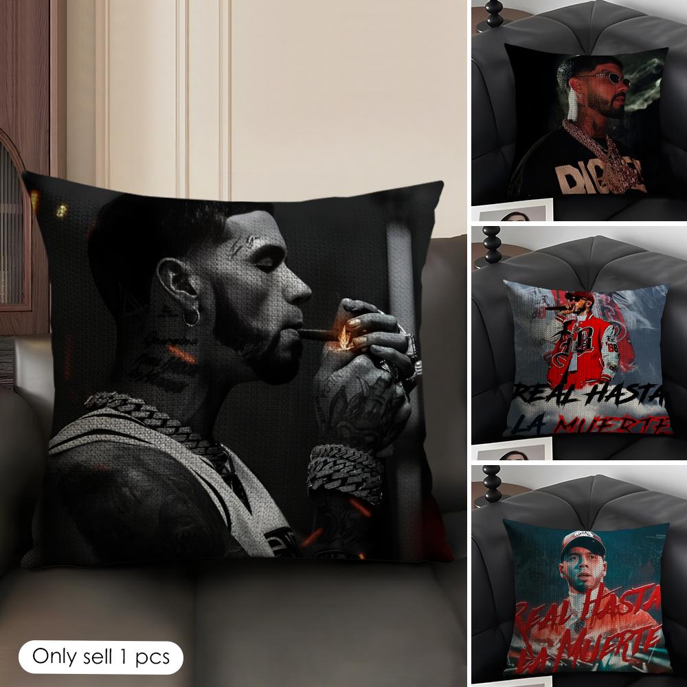 Singer AAnuel AA Cushion Cover Natural Linen Organic Fabric DoubleSided Printing Sofa Home Decor Gift Pillow Case
