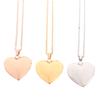Love Heart Locket Pendants For Women Men Openable Photo Frame Picture Necklace
