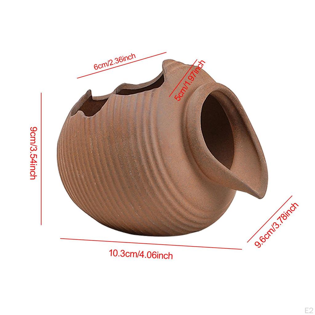 Керамический циркулирующий фонтанчик 4x3,7x3,5 дюйма, открытый резервуар для воды, декоративный для внутреннего и наружного использования