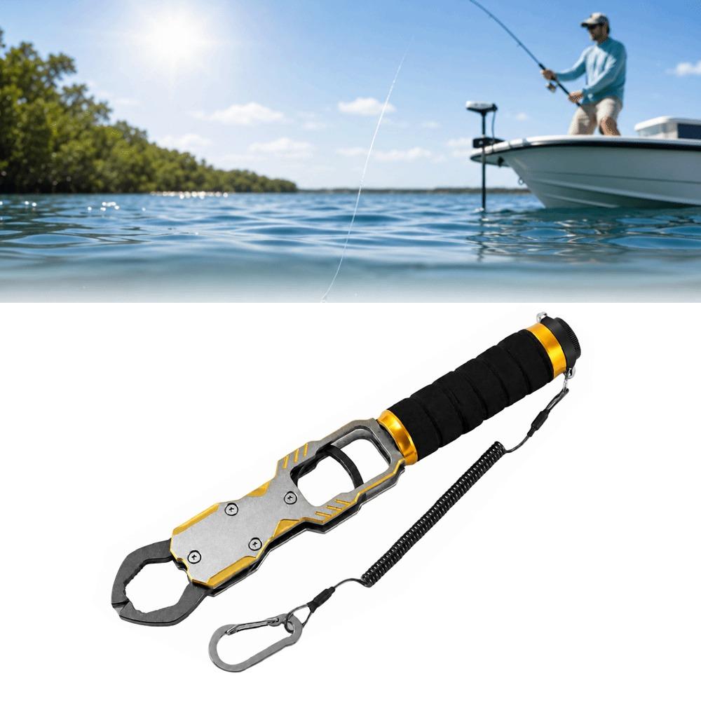 Aluminum Alloy Fish Lip Gripper with 40lb Scale Fish Holder Fishing Grabber  Catch and Release