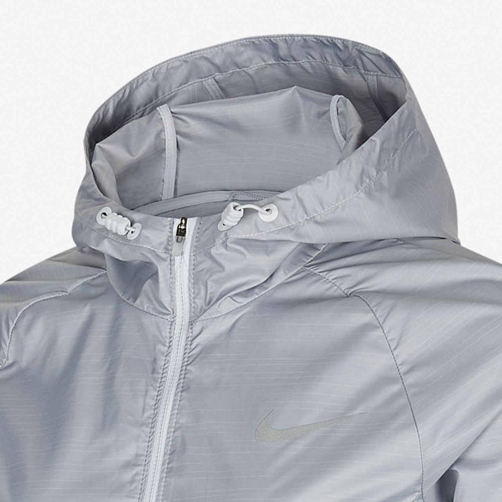 Nike Solid Color Zip-Up Long Sleeve Hooded Jacket Women Jackets Blue BQ5938-043