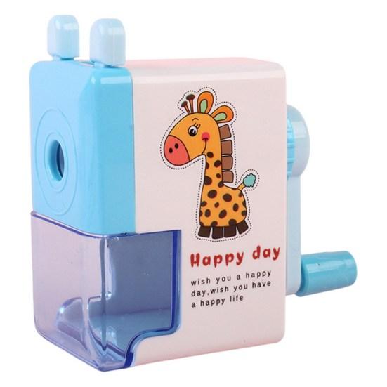 Карандашерезка Экономия труда Противоскользящая с держателем-ящиком Удобный захват Мультяшная Заточка Съемная Роторная Машинка для заточки карандашей Аксессуары