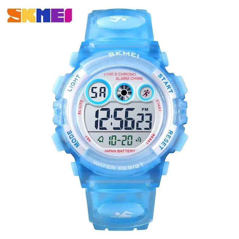 SKMEI 1451 Dropship Fashion Waterproof Children Boy Girl Watch Digital LED Watches Alarm Date Sports Electronic Digital Watch