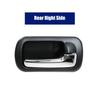 Внутренняя ручка двери автомобиля, черный хром для Honda Civic Sedan 2001 2002 2003 2004 2005 автомобиля