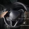 Car Steering Wheel Cover Hand Sewn Black Leather For Volkswagen Golf 5 Mk5 Passat B6 Tiguan 2007-2011 Car Accessories