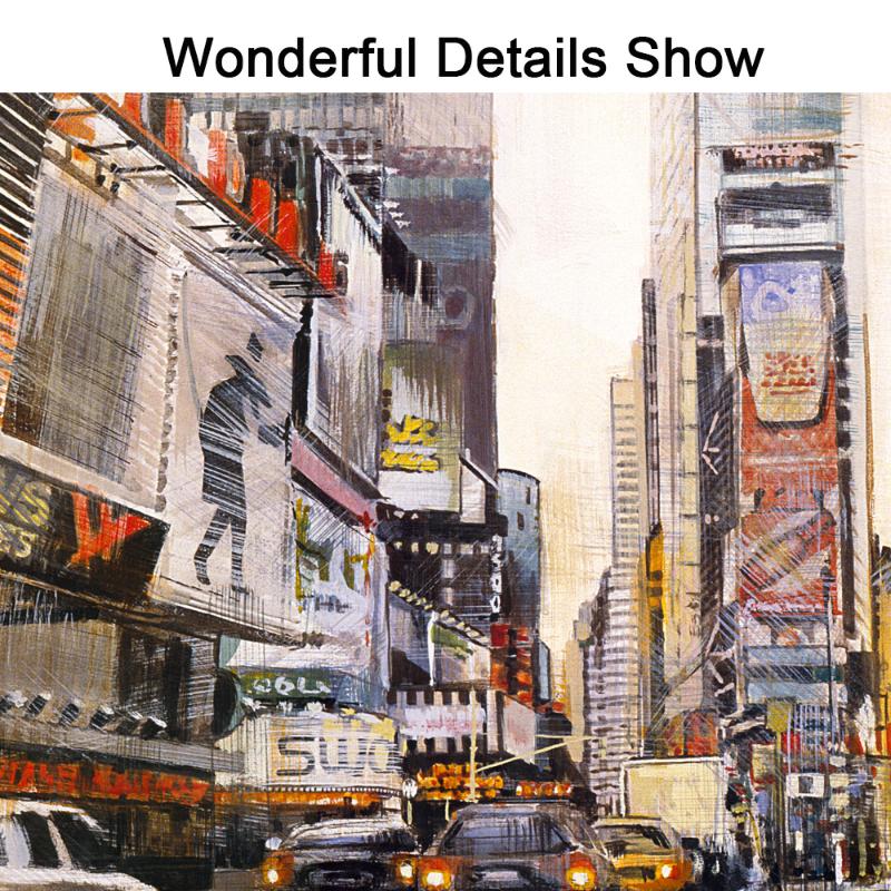 Абстрактные пейзажи, холст, художественные постеры и принты, Нью-Йорк, уличные холсты, картины на стене, художественная картина для декора гостиной