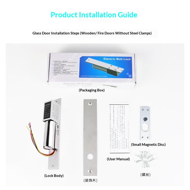 DFD DFD-DC205 Five-wire Low Temperature Electric Bolt Lock Time Delay Function Concealed Installation Glass Door Access Lock