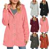 Women's Casual Fashion Solid Color Zipper Long Sleeved Hooded Sweatshirt  Jacket