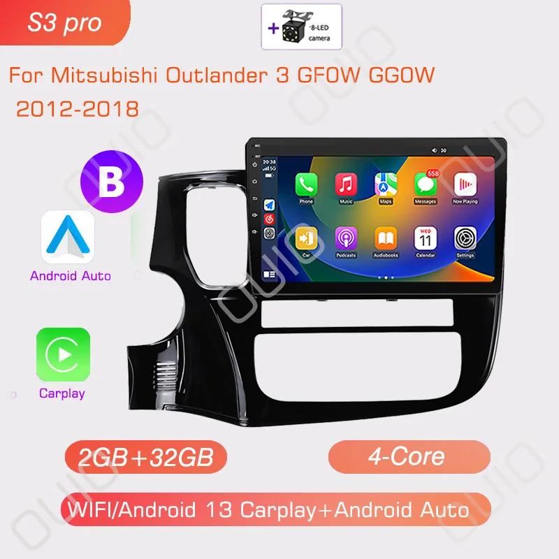 Android13 Carplay радио для Mitsubishi Outlander 3 GF0W GG0W 2012 2013-2018 стереосистема мультимедийный проигрыватель Android Auto GPS Navi