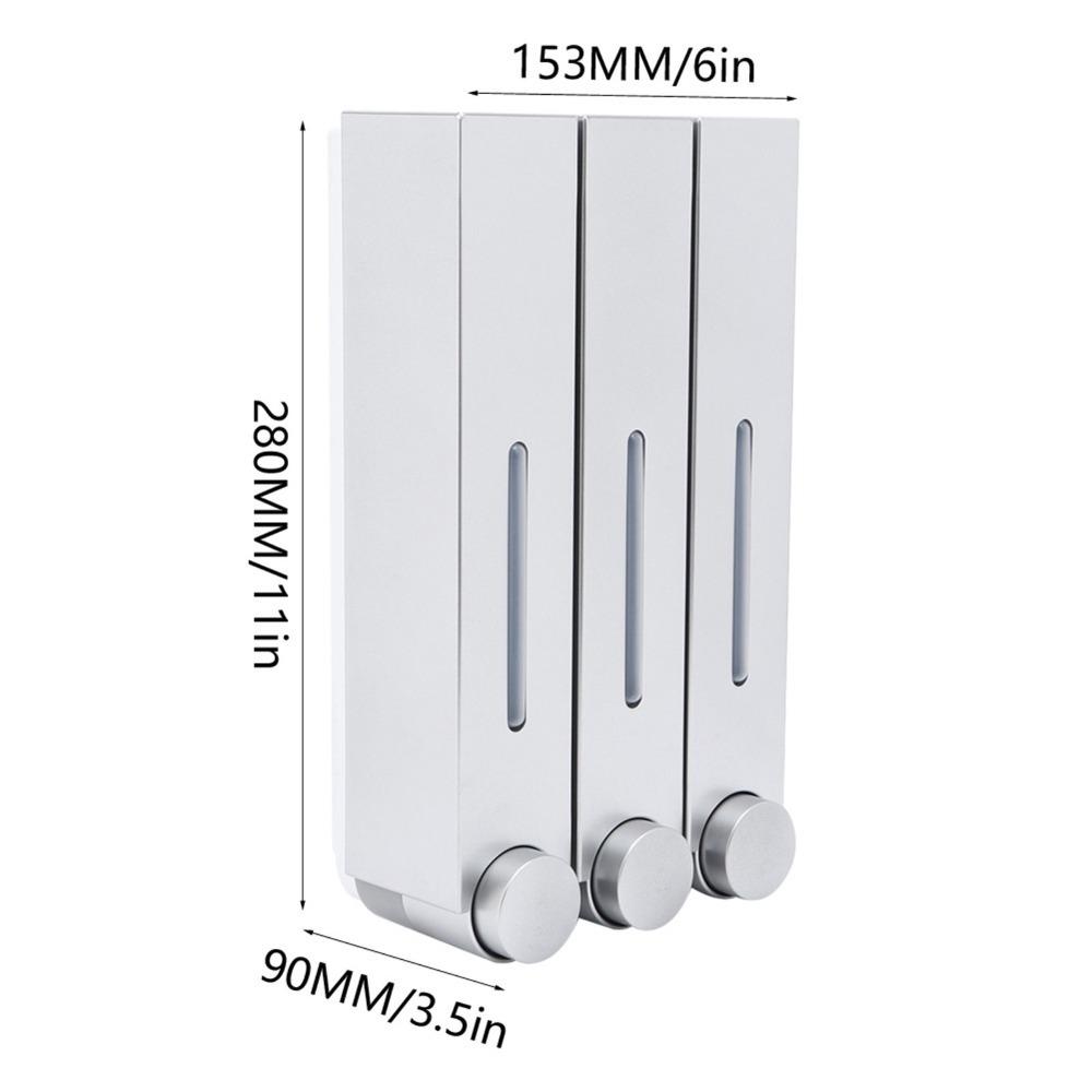 ABS Soap Dispenser White Silver Black Liquid Soap Dispenser Shampoo Dispenser Space Saving