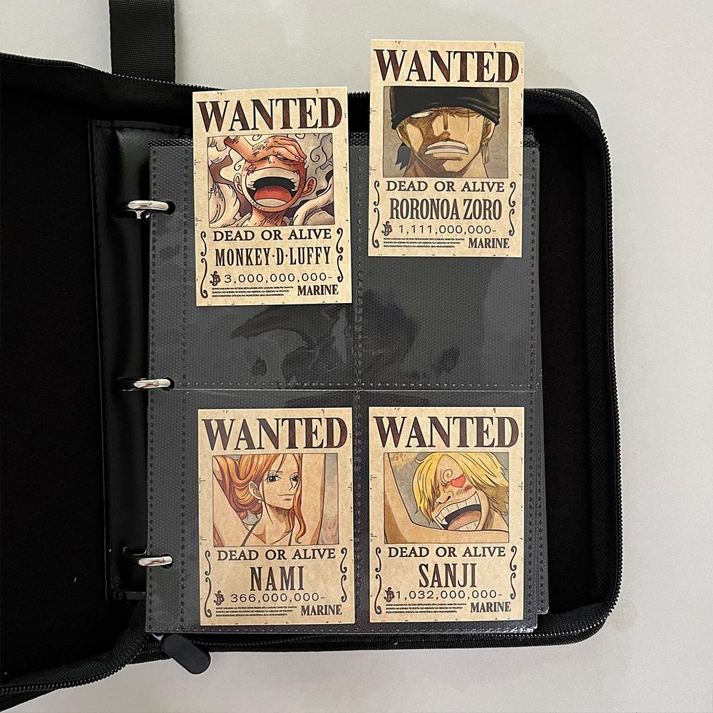 224 шт. Карточки-держатели с постерами Wanted из One Piece Коллекционный набор Блокнот-коллекция Содержит 224 уникальные карточки Игрушки Подарки