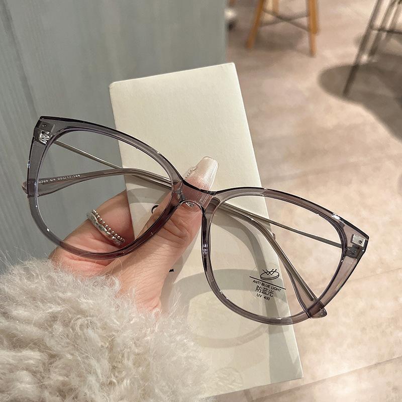 Cat Eye Shape Glasses Frame Men Material Anti Blue Light Glasses Women Fashion Stylish Glasses For Women Frames