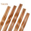 5 Pairs Food Chopsticks Tight Bite Grab Food Natural Bamboo Wood Practical Carbonized Twist Chinese Style Chopsticks Home Supplies