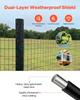 Farm Fence, 122cm x 15.2m, 2 x 4 in Mesh 14 Gauge Galvanized Steel Wire Fencing for Cattle, Hog & Sheep , Heavy Duty Vinyl Coated Livestock Fence for