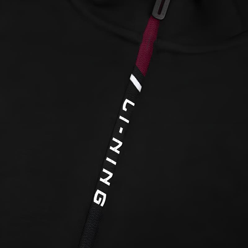 Li Ning Минималистичный Цветной Блок Модный Свободный Хлопковый Удобный Универсальный Кардиган на Молнии с Воротником-стойкой Повседневный Спортивный Костюм AWDVB03-2+AKLUB85-1