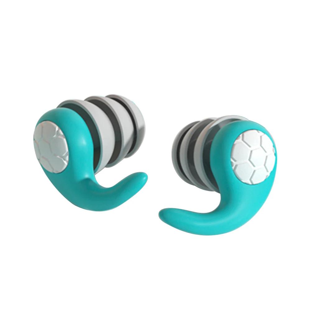 Sleep Ear Plug Waterproof Silicone Swimming Ear Protector Canceling Noise Reduction Soundproof Sleeping Earplugs for Travel Home