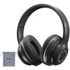 Bluetooth 5.3 Wireless Headphones, Closed-Back, Deep Bass, Over-Ear Headphones with Mic, Foldable, RGB LED, Dual-Use WiredWireless, Memory Card